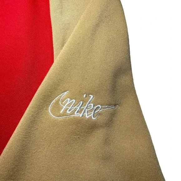 Nike San Francisco 49ers Crewneck Sweatshirt‎ Men's XL Red/Gold - Picture 6 of 11